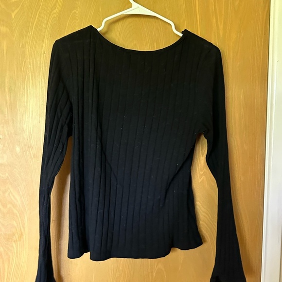 SHEIN Ribbed Knit Square Neckline Top - Picture 3 of 3